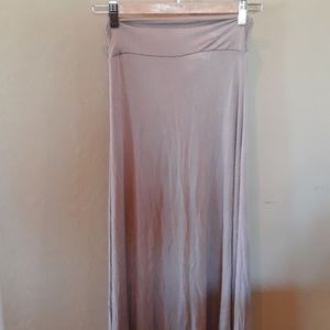 Tan Maxi Skirt